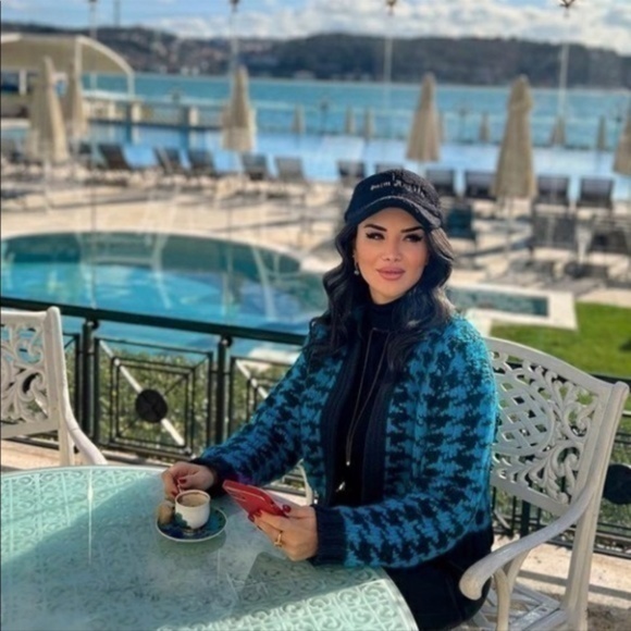 NEW Zara Houndstooth Cardigan Small - Picture 11 of 15